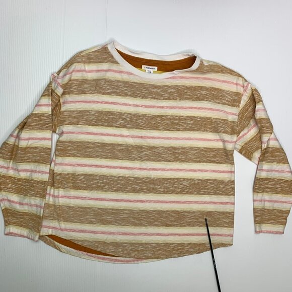 Sisstrevolution Size Small Long Sleeve T Shirt Washed Stripe Tee Repaired Flaw - Picture 7 of 9